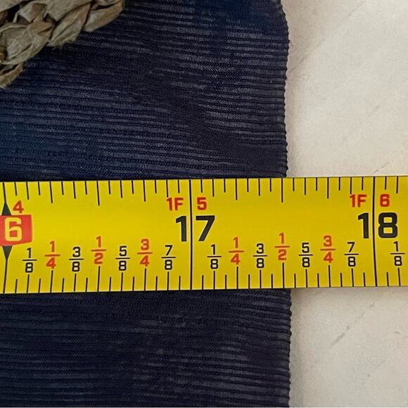 Tiana B. Metallic Navy Cottage Coastal Grandma Belted Dress NWT Size 14 - Picture 12 of 13